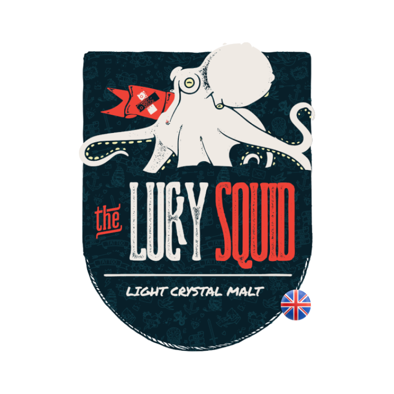 The Lucky Squid (Light Crystal) - Malta Caramelo 45L
