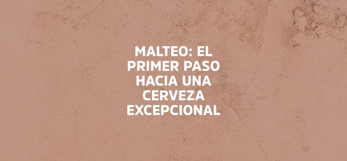 El primer paso hacia una cerveza excepcional